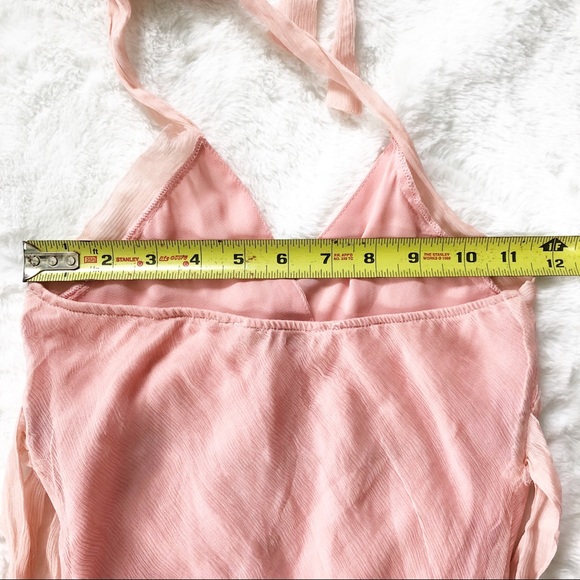 Pastel silk halter dress - Picture 12 of 14